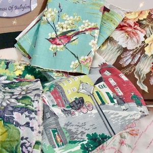 🌺Vintage Fabric Barkcloth Cotton Fabric